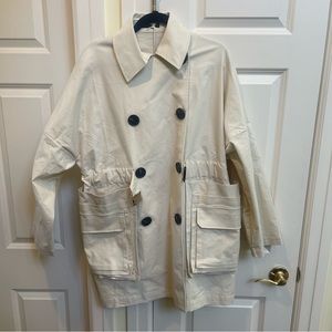 Front Row Shop Ivory Over Coat